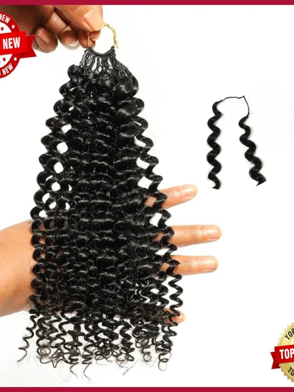 22 Inch Human Hair Extensions Pre-Separated Afro Kinky Curly 40g